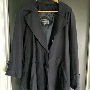 Navy belted spring trench